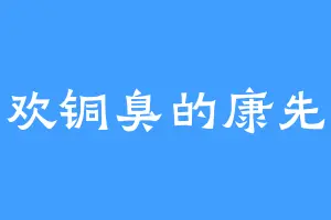 喜欢铜臭的康先生