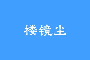 楼镜尘
