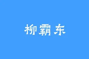 柳霸东