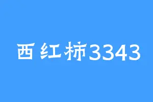 西红柿3343
