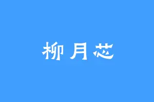 柳月芯