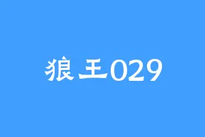 狼王029