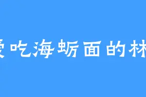 爱吃海蛎面的林俢