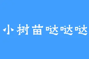 小树苗哒哒哒