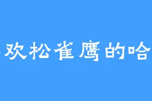 喜欢松雀鹰的哈利