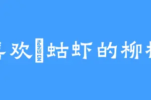 喜欢蝲蛄虾的柳柳
