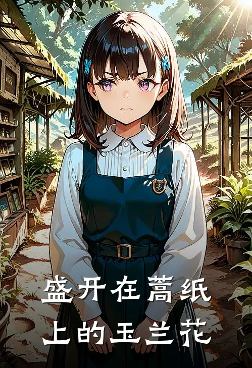 盛开在蒿纸上的玉兰花