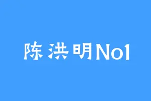 陈洪明No1