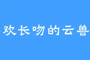 喜欢长吻的云兽晶