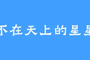 不在天上的星星