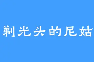 剃光头的尼姑