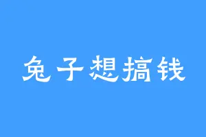 兔子想搞钱