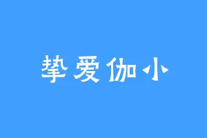挚爱伽小