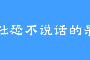 社恐不说话的呆