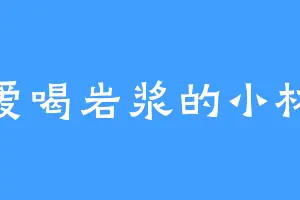 爱喝岩浆的小林