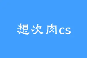 想次肉cs