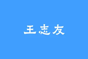 王志友